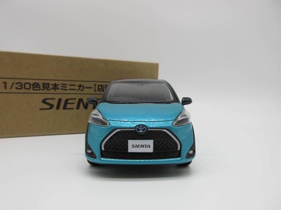 トヨタ シエンタ 後期 1/30 カラーサンプル ブラックマイカ×エアーイエロー Amazon | 1/30 トヨタ 新型シエンタ Sienta 前期 非売品 カラー